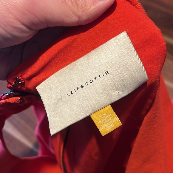 Anthropologie Leifsdottir Fit Flare Twisted Dress 12 - Picture 10 of 12